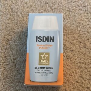 ISDIN Fusion Water Magic Daily Sunscreen, unopened, got at trade show
